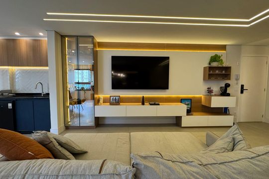 Sala de apartamento à venda com 2 quartos, 89m² em Vila Augusta, Guarulhos