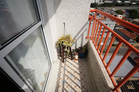 Varanda da Sala de apartamento à venda com 2 quartos, 52m² em Vila Sao Pedro, Santo André
