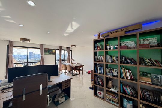 Sala  de apartamento à venda com 3 quartos, 148m² em Santo Amaro, São Paulo