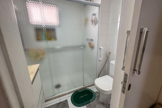 Banheiro da Suíte 1 de apartamento para alugar com 3 quartos, 133m² em Jardim, Santo André