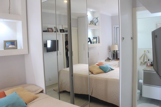 Suíte de apartamento à venda com 2 quartos, 67m² em Fundacao, São Caetano do Sul