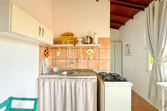 Cozinha de apartamento para alugar com 1 quarto, 48m² em São João do Rio Vermelho, Florianópolis