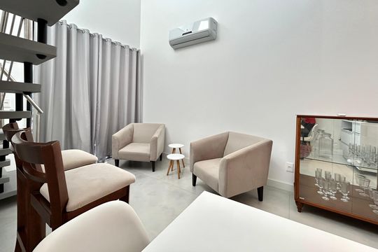 Sala de apartamento para alugar com 1 quarto, 50m² em Lagoa Pequena, Florianópolis