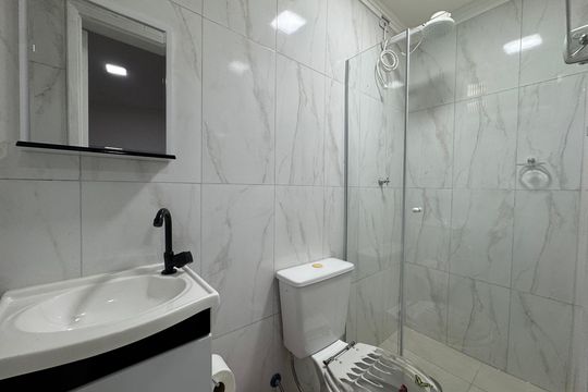 Banheiro da Suíte de apartamento para alugar com 3 quartos, 120m² em Centro, Osasco