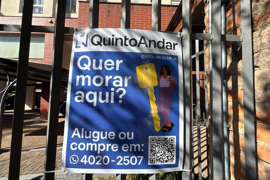 Placa instalada em 27/04/2026 - nº QR CODE MLDT - 339 de apartamento à venda com 2 quartos, 68m² em Centro, Novo Hamburgo
