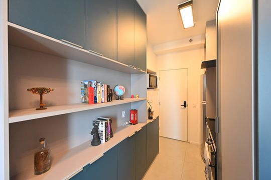 Cozinha de kitnet/studio para alugar com 1 quarto, 28m² em Vila Mariana, São Paulo