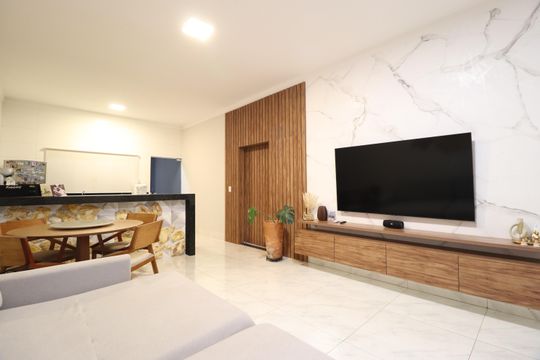 Sala de casa para alugar com 3 quartos, 93m² em Santa Rosa, Uberlândia