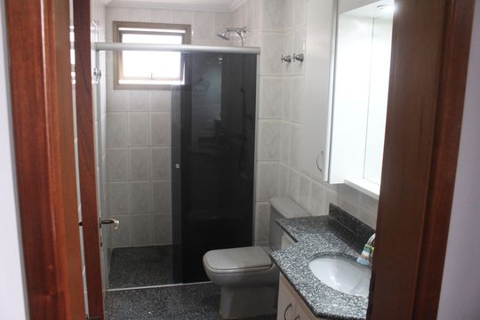 Banheiro da Suíte de apartamento à venda com 3 quartos, 148m² em Santo Antônio, São Caetano do Sul