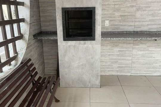 Área comum - Churrasqueira de apartamento para alugar com 3 quartos, 110m² em Braga, Cabo Frio
