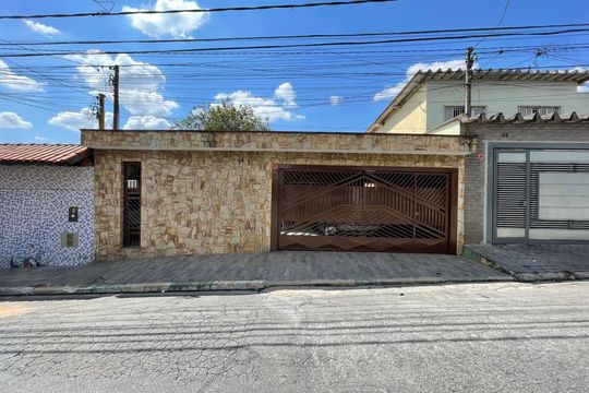 Fachada de casa à venda com 4 quartos, 180m² em Jardim São Nicolau, São Paulo
