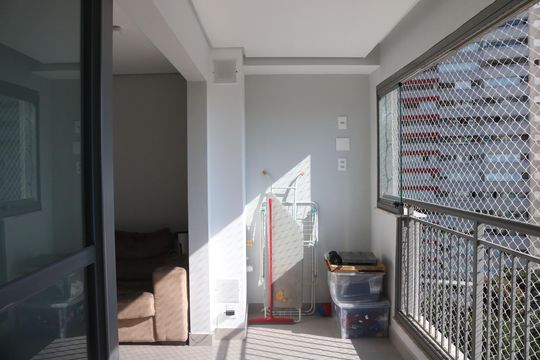 Varanda da Sala de apartamento para alugar com 3 quartos, 90m² em Barra Funda, São Paulo