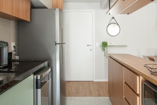 Cozinha de apartamento à venda com 2 quartos, 66m² em Paraíso, São Paulo