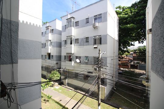 Vista da  Sala de apartamento à venda com 2 quartos, 55m² em Jacarepaguá, Rio de Janeiro