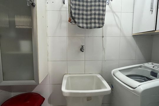 Cozinha e Área de Serviço de apartamento para alugar com 1 quarto, 70m² em Boqueirão, Santos
