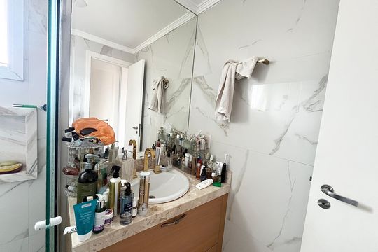 Banheiro suíte de apartamento para alugar com 2 quartos, 92m² em Santana, São Paulo