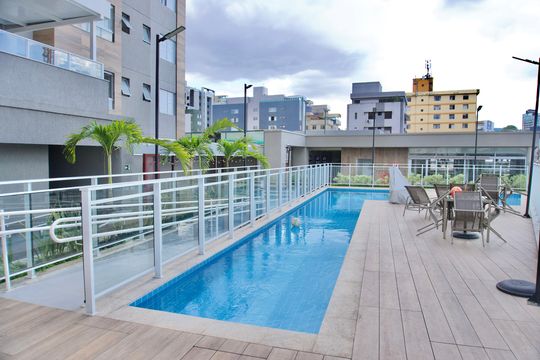 Área Comum - Piscina de apartamento para alugar com 2 quartos, 120m² em Nova Suíça, Belo Horizonte