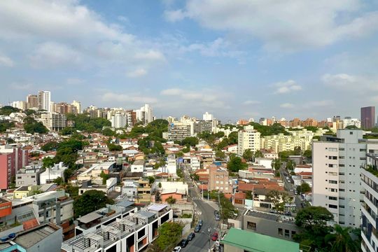 Vista da Varanda de apartamento à venda com 2 quartos, 72m² em Vila Madalena, São Paulo