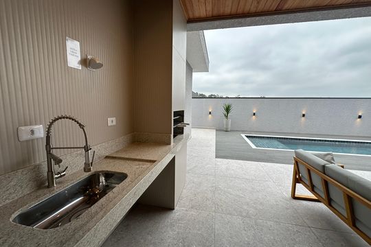 Churrasqueira de casa de condomínio à venda com 4 quartos, 323m² em Alphaville, Santana de Parnaíba