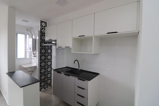 Cozinha de apartamento para alugar com 2 quartos, 38m² em Vila Graciosa, São Paulo