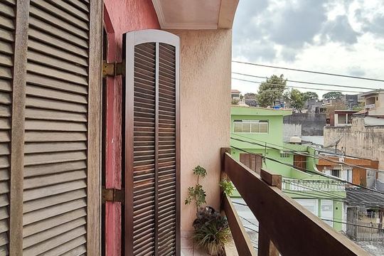 varanda da Suíte de casa à venda com 3 quartos, 442m² em Vila Sao Marcos, São Bernardo do Campo