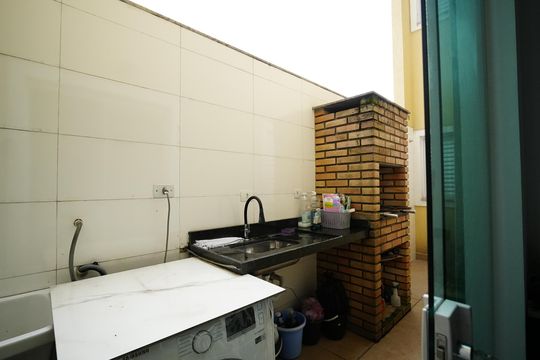 Área de Serviço de apartamento à venda com 3 quartos, 80m² em Vila Curuçá, Santo André