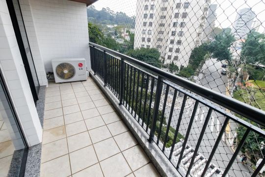 Varanda da Sala de apartamento para alugar com 2 quartos, 115m² em Real Parque, São Paulo