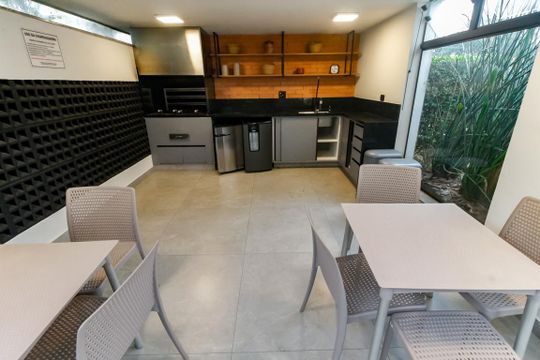 Área comum - Churrasqueira de apartamento para alugar com 2 quartos, 115m² em Real Parque, São Paulo