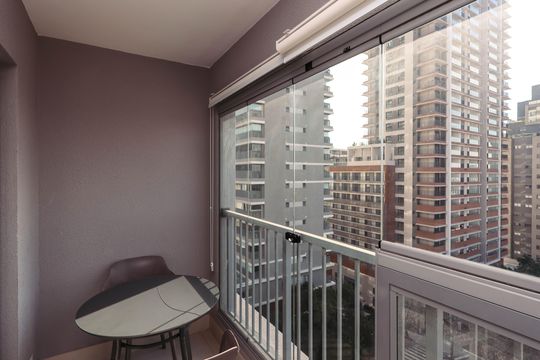 Varanda de apartamento para alugar com 1 quarto, 25m² em Vila Mariana, São Paulo