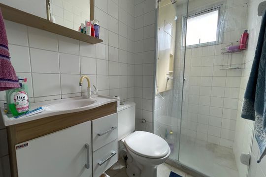 Banheiro de apartamento para alugar com 2 quartos, 50m² em Rio Pequeno, São Paulo