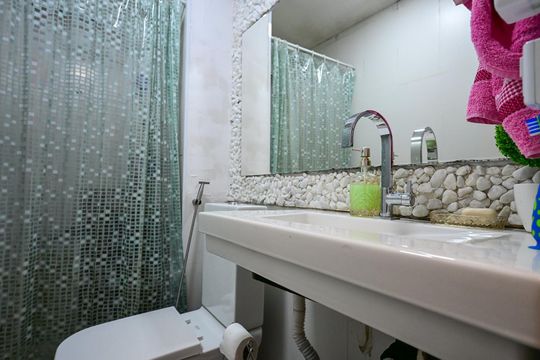 Banheiro de apartamento para alugar com 3 quartos, 112m² em Parque Assuncao, Taboão da Serra