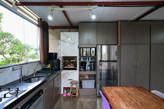 Cozinha de apartamento para alugar com 3 quartos, 112m² em Parque Assuncao, Taboão da Serra