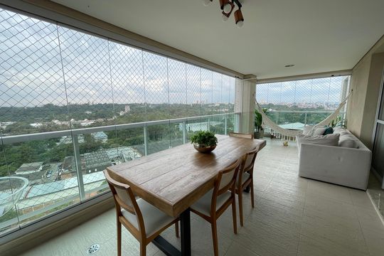 Varanda da Sala de apartamento à venda com 3 quartos, 186m² em Rio Pequeno, São Paulo