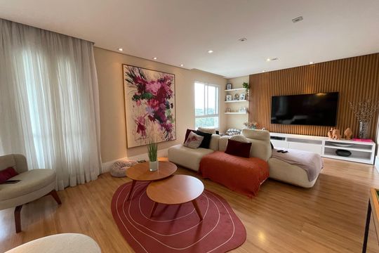 Sala de apartamento à venda com 3 quartos, 186m² em Rio Pequeno, São Paulo