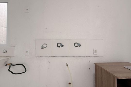 Cozinha de apartamento para alugar com 2 quartos, 43m² em Mário Quintana, Porto Alegre