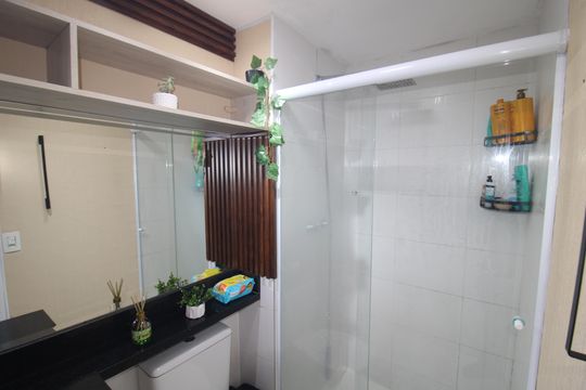 Banheiro de apartamento à venda com 2 quartos, 57m² em Lauzane Paulista, São Paulo