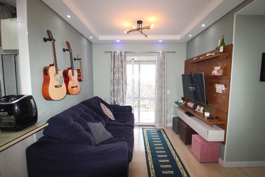 Sala de apartamento à venda com 2 quartos, 57m² em Lauzane Paulista, São Paulo