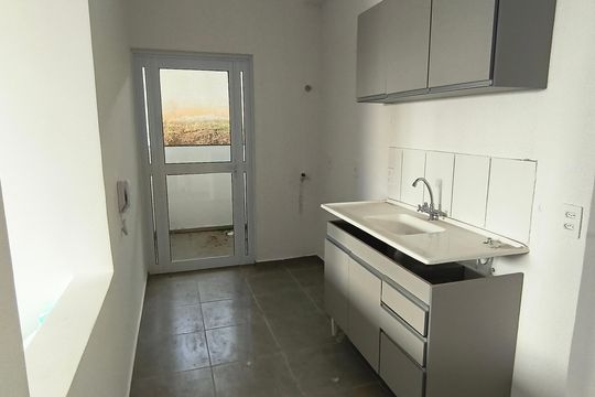 Cozinha de apartamento para alugar com 1 quarto, 56m² em Vila Rica, Lagoa Santa