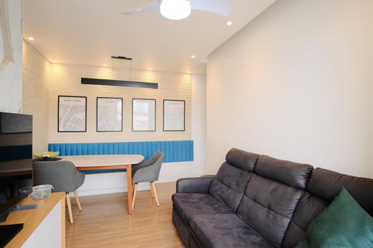 Sala de apartamento à venda com 2 quartos, 54m² em Guaiauna, São Paulo
