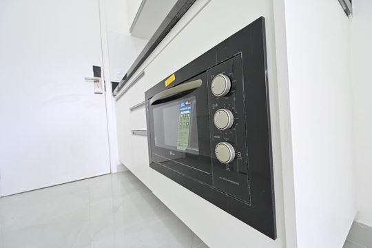 Cozinha de kitnet/studio para alugar com 1 quarto, 26m² em Vila Clementino, São Paulo