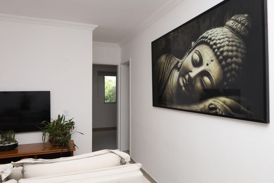 Sala de apartamento à venda com 2 quartos, 60m² em Vila Carmosina, São Paulo