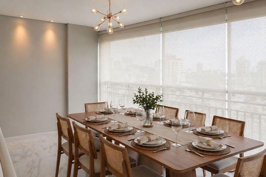 Sala de Jantar de apartamento à venda com 4 quartos, 117m² em Vila Leopoldina, São Paulo