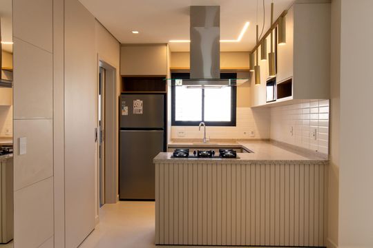 Cozinha de apartamento para alugar com 3 quartos, 127m² em Centro, Campinas