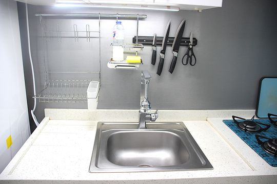 Cozinha de apartamento à venda com 1 quarto, 54m² em Bela Vista, São Paulo