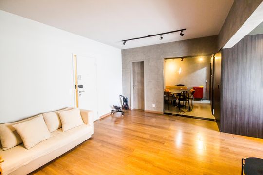 Sala  de apartamento à venda com 3 quartos, 107m² em Empresarial 18 do Forte, Barueri