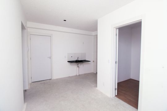 Sala de apartamento à venda com 2 quartos, 35m² em Santa Maria, Santo André