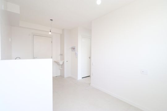 Sala/Cozinha/Área de serviço  de apartamento à venda com 2 quartos, 33m² em Barra Funda, São Paulo