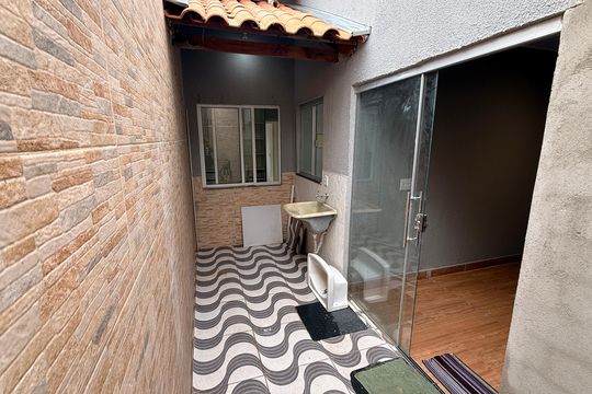 Área de Serviço de casa de condomínio à venda com 3 quartos, 73m² em Jardim Gardênia, Goiânia