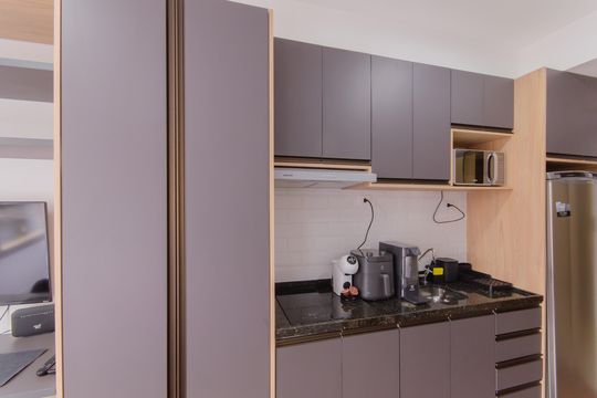 Cozinha de kitnet/studio à venda com 1 quarto, 21m² em  Alto do Ipiranga, São Paulo