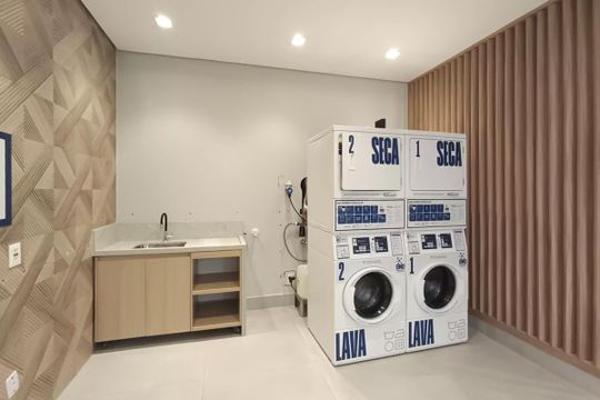 Área comum - Lavanderia de kitnet/studio à venda com 1 quarto, 21m² em  Alto do Ipiranga, São Paulo
