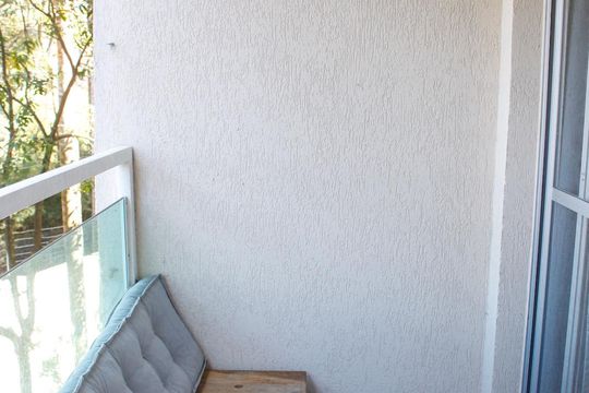 Varanda da Sala de apartamento à venda com 3 quartos, 70m² em Paraíso do Morumbi, São Paulo